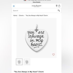 “You are always in my heart” CHARM + NECKLACE 🤍❤️💕